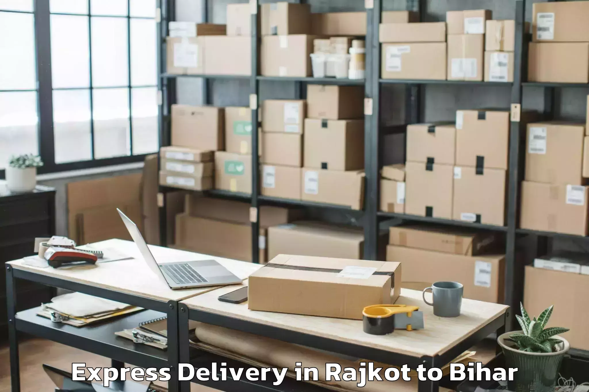 Book Rajkot to Sidhaw Express Delivery